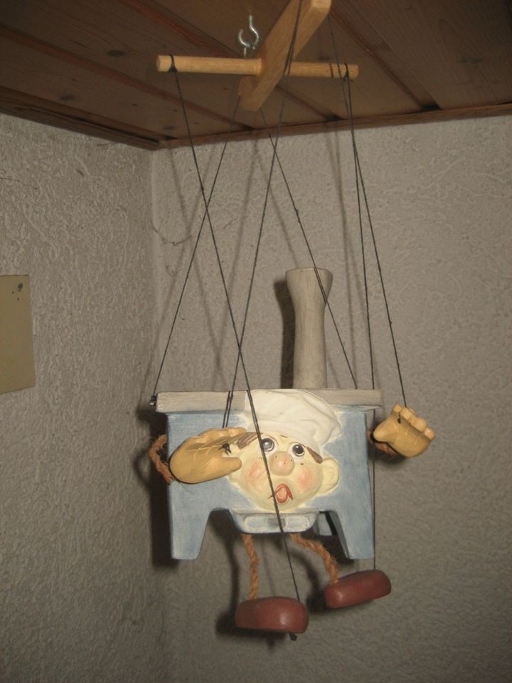 Holz Handspielpuppe Marionette in Birkenheide