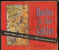 STADTPLAN Faltkarte STADT- ATLAS um 1950 BERLIN Sachsen - Hainichen Vorschau