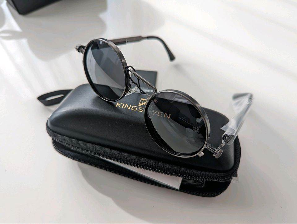 KingSeven Polarisierte Sonnenbrille Vintage Designer rund in Berlin