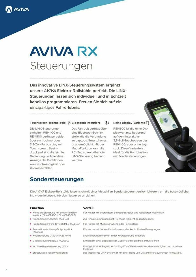 Neu INVACARE AVIVA RX20 Elektrorollstuhl elektrischer Rollstuhl in Stockach