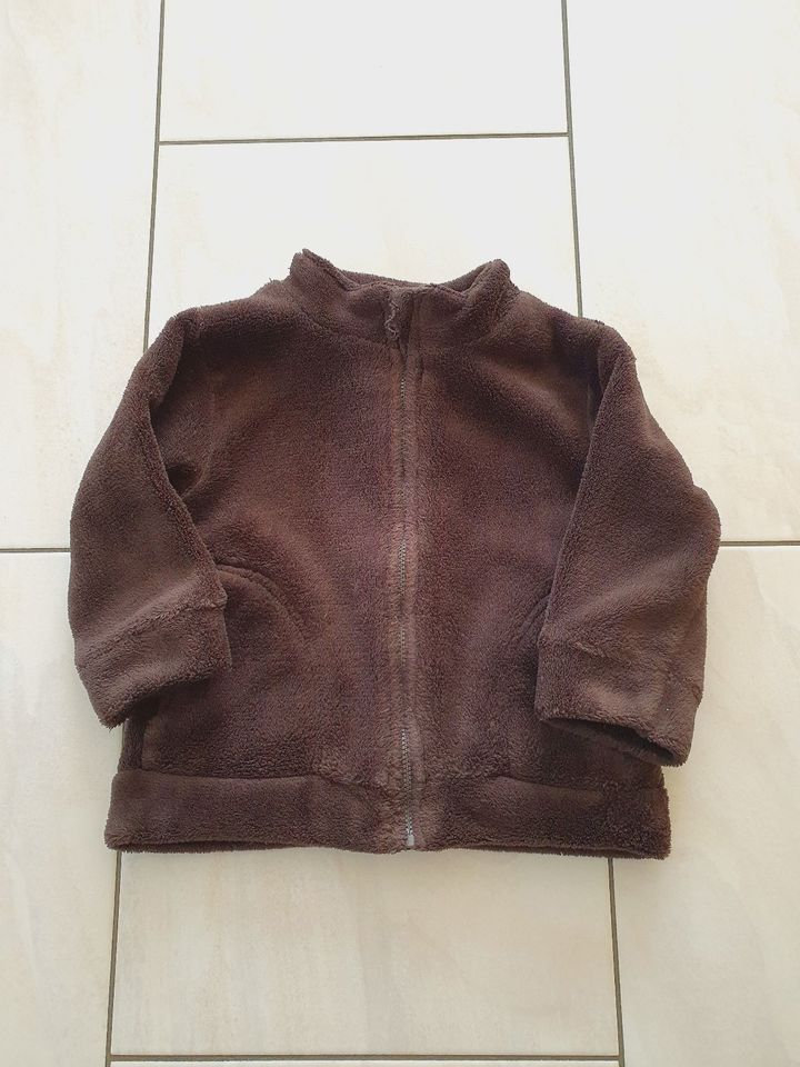 Teddyplüsch Plüschjacke Frühlingsjacke Jacke dunkelblau 74/80 12M in Wolfsburg