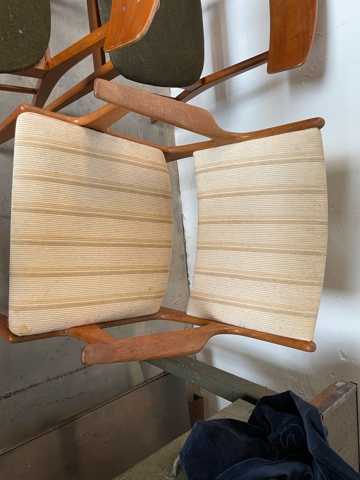 Mid Century Teak Esszimmer Stühle Dänemark Teakholz Stuhl 60-70er in Bonn