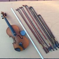 Geige, Violine und mehrere Bögen, gebraucht zum Aufarbeiten Bayern - Tittling Vorschau