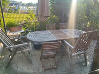 Teak Gartenmöbel, Tisch mit 6 Stühlen Hessen - Ebsdorfergrund Vorschau