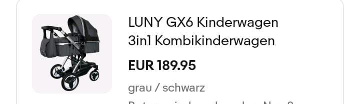 LUNY 3 in 1 Kinderwagen inkl Maxi Cosy Neuwertig Günstig in Saarbrücken