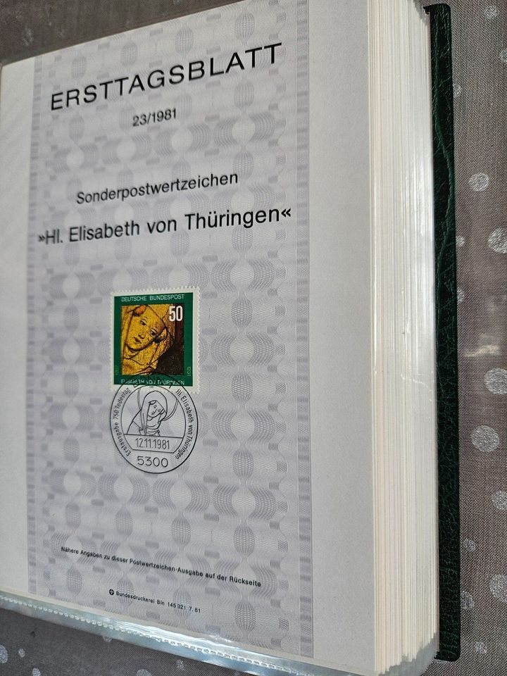 Briefmarken Sonderpostwertzeichen-Serie Ersttagsblatt in Burgkunstadt
