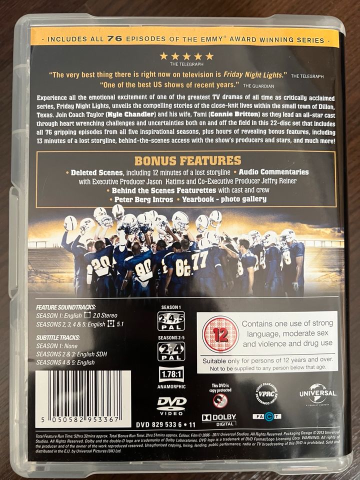 Friday Night Lights - Ganze Serie (Englisch), 22 DVD‘s in Zeuthen