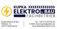 ⭐️ Kupka Elektro & Bau ➡️ Elektriker  (m/w/x), 16727 Brandenburg - Velten Vorschau