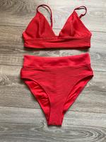 H&M Bikini 38 40 High Waist rot Träger verstellbar Niedersachsen - Emden Vorschau