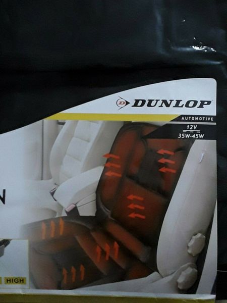 Dunlop Heizkissen Auto Sitzheizung, beheizbare Rückenlehne mit