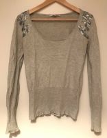 Pullover mit Pailletten Pulli Tally Weijl Grau S-M Pankow - Prenzlauer Berg Vorschau