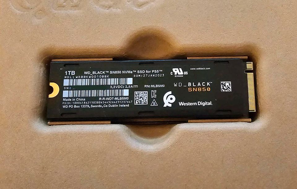 WD Black SN850 1TB NVMe SSD für Playstation 5 (*inkl. Einbau) in Bad Wörishofen