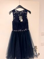 Neu! Cocktail Kleid dunkelblau mit Straßsteinen und Spitze Bayern - Ingolstadt Vorschau