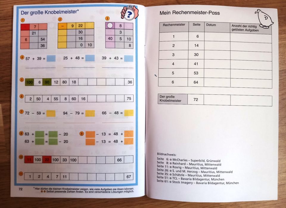 Tägl. Übung Kl. 2, Denk- u. Rechentraining, Knobeln Rechenmeister in Leipzig