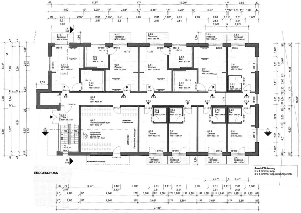 Gelegenheit! Bereits projektiertes Grundstück für 30 Single-Apartments und 19 Einstellplätzen in OL in Oldenburg