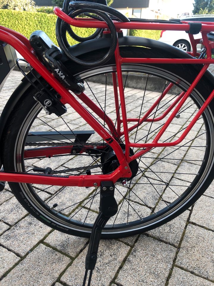 E bike Kalkhoff rot nahezu neuwertig in Bad Saulgau