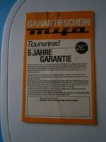 Prospekt Garantiekarte Tourenrad Modell 157, LM Felge mit KZ 1980 Thüringen - Lucka Vorschau