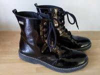 Stiefeletten schwarz glänzend Gr. 38 Baden-Württemberg - Assamstadt Vorschau