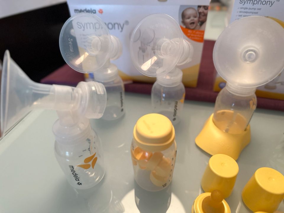 Medela Mini Elektrik Milchpumpe + 5 Flaschen und Zubehör in Stuttgart