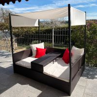 Gartenlounge - Liege Liegebett mit Sonnenschutz (Gartenmöbel) Baden-Württemberg - Leutkirch im Allgäu Vorschau