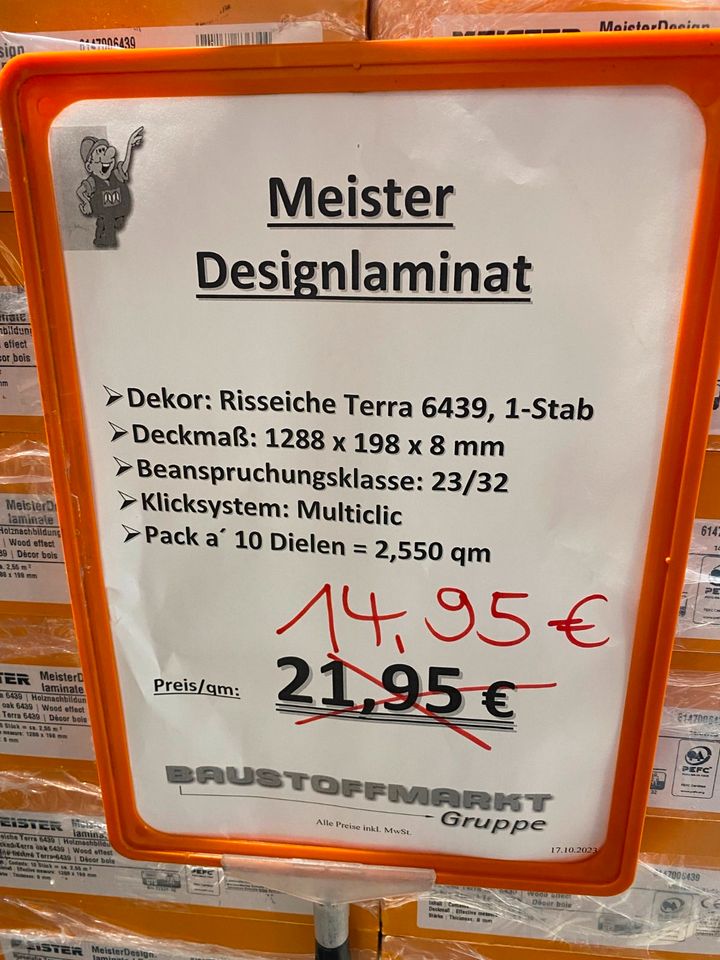 Abverkauf - Meister Designlaminat - Risseiche Terra in Heringen (Werra)