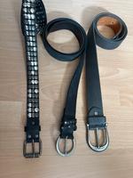 3 Leder Gürtel Brax 100-105 cm schwarz grau Nieten Niedersachsen - Cadenberge Vorschau