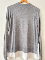 Dünner Pullover mit Bluseneinsatz grau Gr. L Kr. München - Oberschleißheim Vorschau