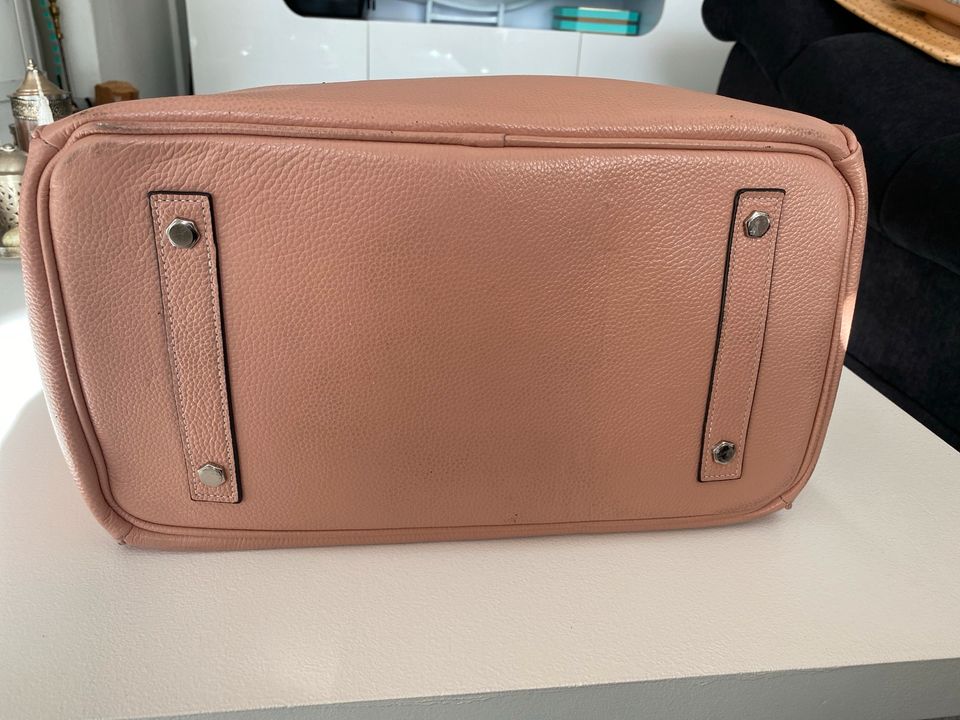 Ledertasche XL rose/puderfarben in Vaterstetten