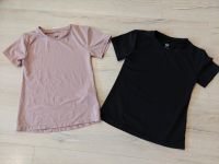 2 H&M Sport Mädchen Sport T-Shirts Schwarz & Lila Gr. 110/116 Sachsen-Anhalt - Bernburg (Saale) Vorschau