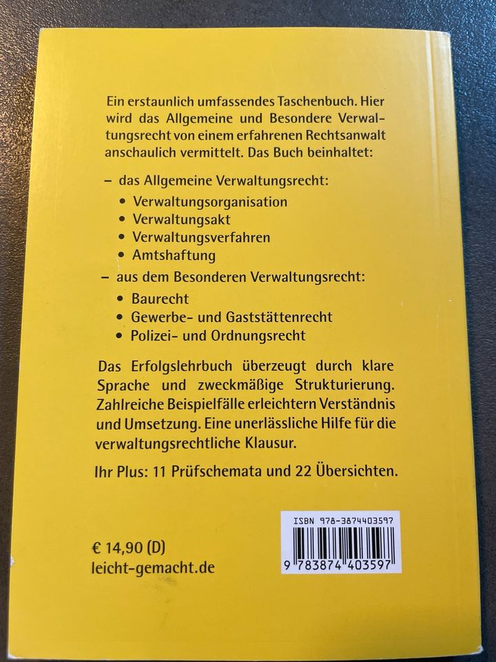 Buch Schwind/Murken/Hauptmann  Verwaltungsrecht - leicht gemacht in Neustadt a. d. Waldnaab