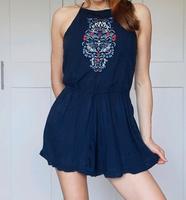 Hollister Jumpsuit M Damen blau Einteiler Hessen - Fulda Vorschau