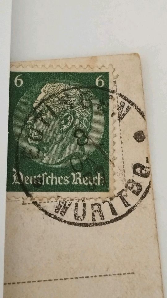 Briefmarke Deutsches Reich 6 Pfennig in Abtsgmünd