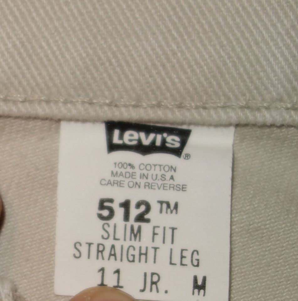 Levis Levi Strauss 512 Jeans Jeanshose M Beige Slim Fit Hose NEU in Friedberg