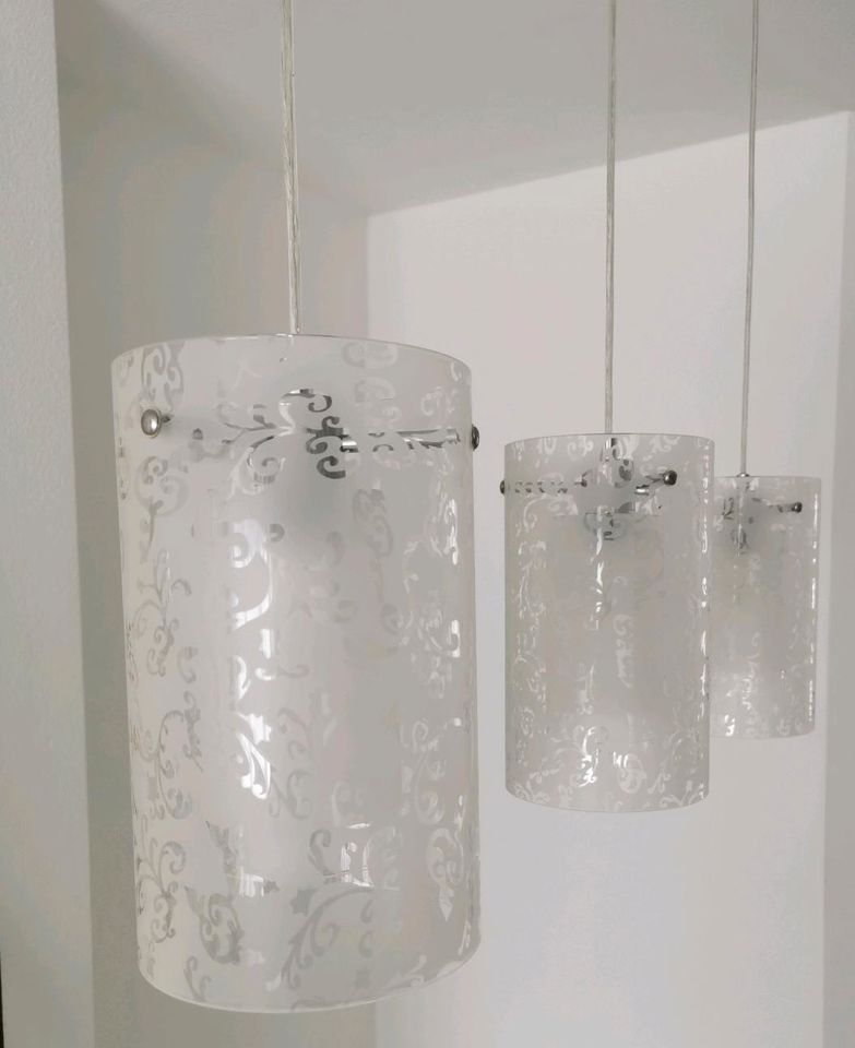 Edelstahl - Glas Lampe in Oberursel (Taunus)
