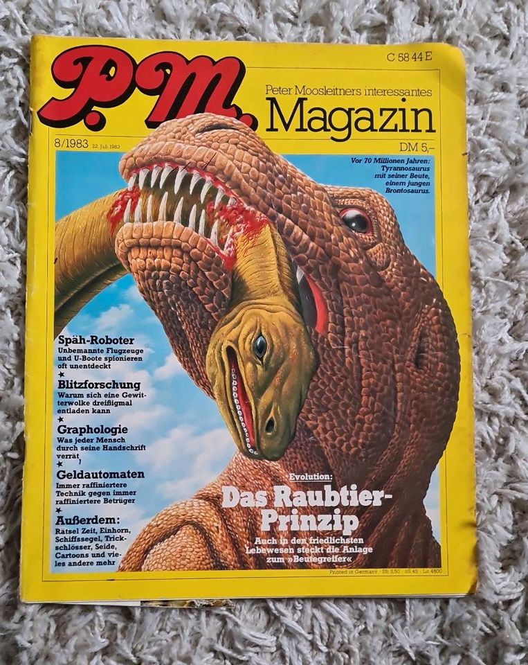 P.M. AUSGABE AUGUST 8/1983 - DAS RAUBTIER PRINZIP in Fuldatal