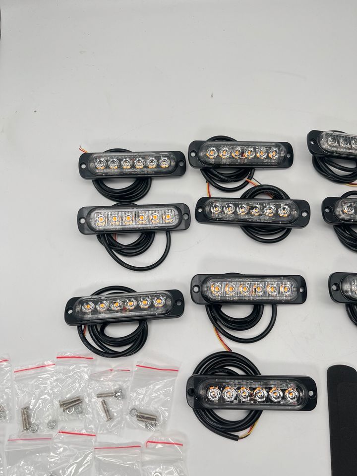 10x Frontblitzer Warnleuchten Blitzlicht Strobe Leuchte 12/24V in Soltau