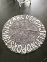 Teppich Alphabet grau/weiß rund ABC Kinderzimmer Kinderspielmatte Köln - Longerich Vorschau