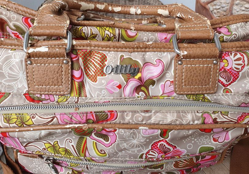 Oilily große Tasche Vintage khaki beige rosa pink Blumen Niedlich in Essen