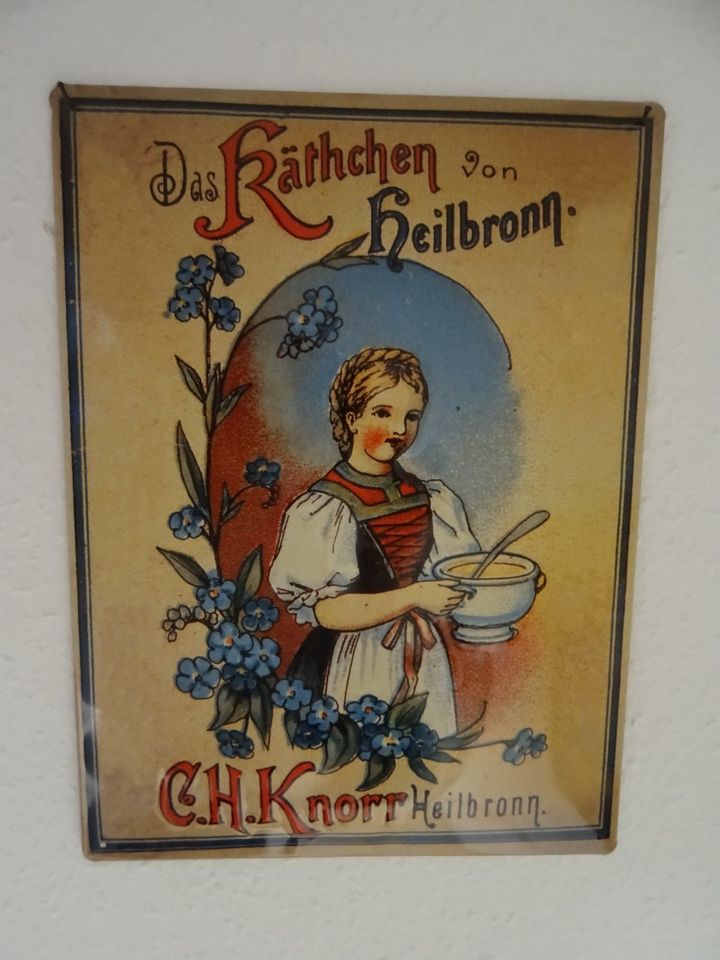 Werbeblechschilder Motiv Knorr „Käthchen von Heilbronn“ in Wolfratshausen