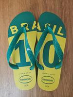 HAVAYANAS Flip Flops Brasil gelb grün Gr.39 Frankfurt am Main - Eschersheim Vorschau