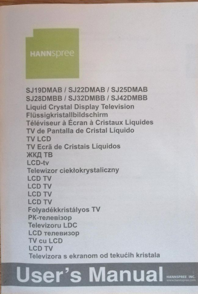 Hannspree LCD Fernseher SJ25DMAB 24,6 Zoll 62,5cm in Bargteheide