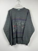 Vintage Crazy Pattern Pullover - Retro Sweater - 90s -Top - Gr. L Niedersachsen - Neuenhaus Vorschau