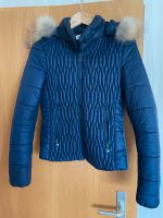 Schöne marineblaue Winterjacke mit Webpelz Gr. 38 Baden-Württemberg - Berglen Vorschau