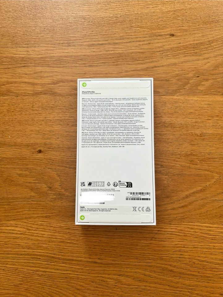 iPhone 15 Pro Max, 256 GB, Natural Titanium, ungeöffnet/NEU in Berlin