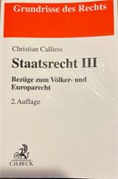 Staatsrecht III Calliess 2. Auflage Berlin - Zehlendorf Vorschau