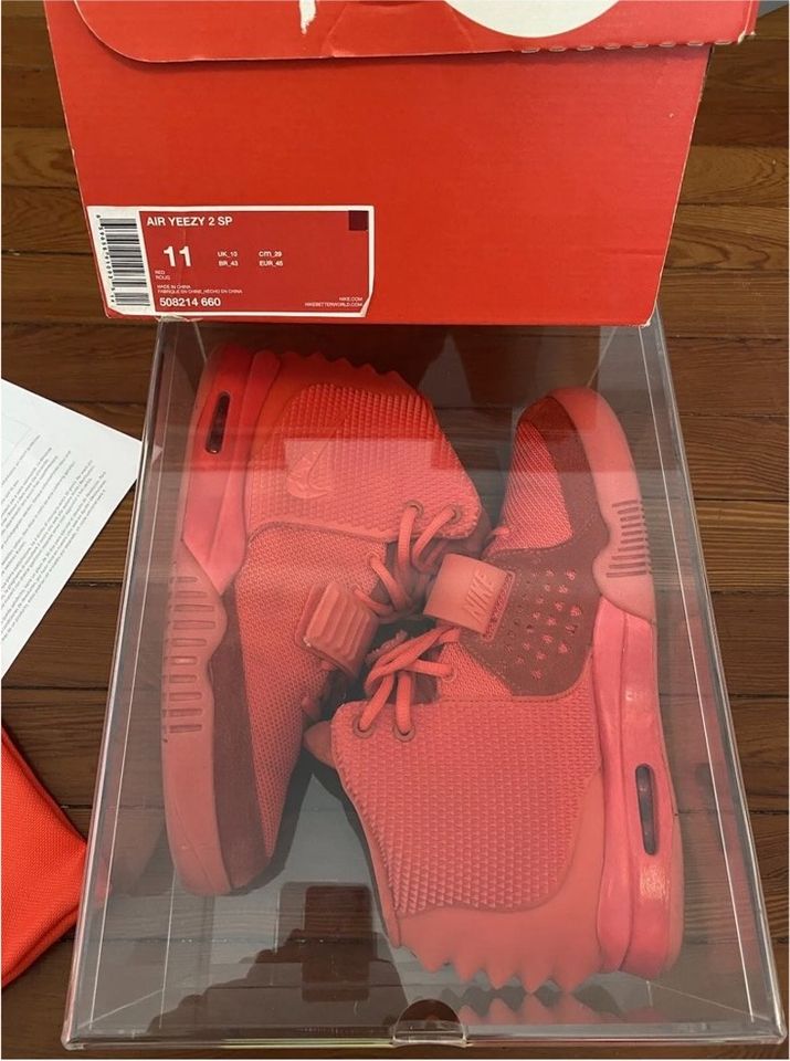 Yeezy red october best sale box