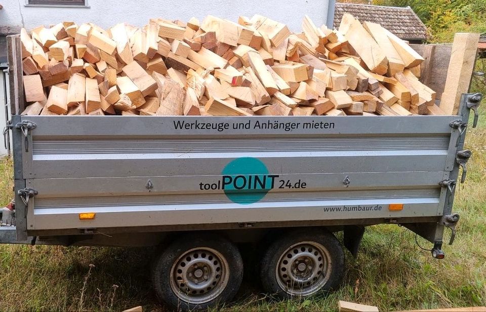 Brennholz Anhänger mieten, Tandem Kipper bis zu 3 Ster Holz in Kempten