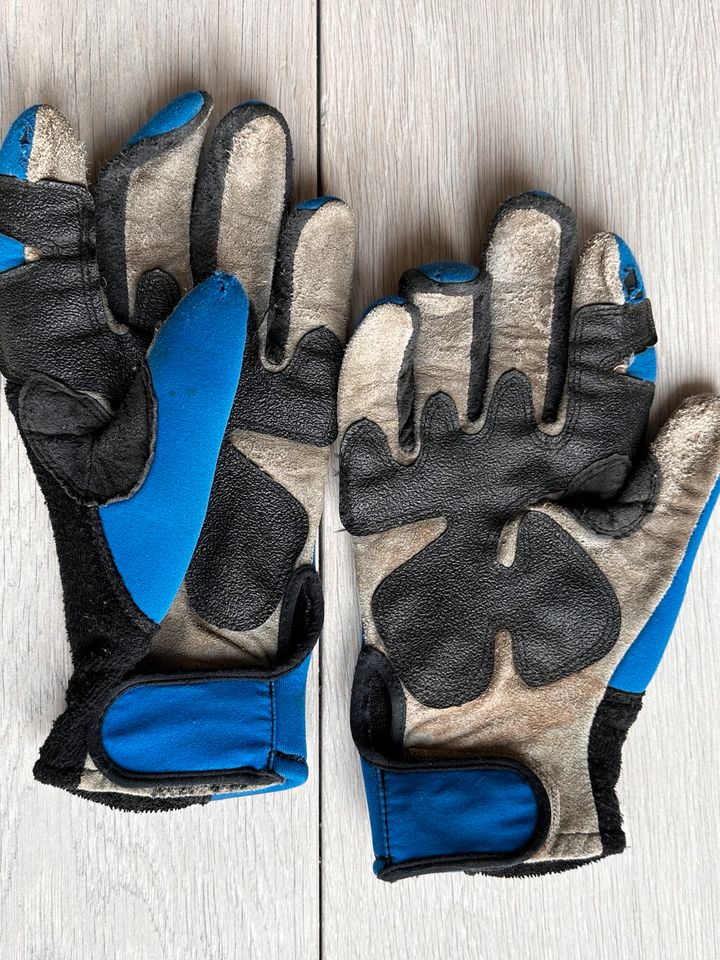 Specialized Retro Handschuhe vintage 90er Fahrradhandschuhe blau in Jena