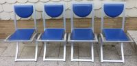 4 KFF-Design Esszimmerstühle Modell SINUS in silber / blau Niedersachsen - Goslar Vorschau