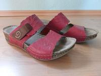 Rieker Sandalen Gr.40 rot, Damen Sommerschuh, echt Leder Sachsen - Meerane Vorschau